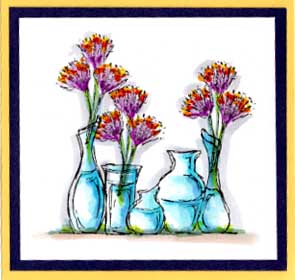 Clover Vase Card